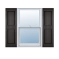 thumbnail image 1 of 14 1/2"W X 86"H Lifetime Vinyl, Custom Two Equal Panels, Raised Panel Shutters, W/Shutter-Loks (Per Pair), Musket Brown, 1 of 16