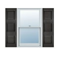 thumbnail image 1 of 14 1/2"W x 33"H Lifetime Vinyl, Custom Three Equal Panel, Raised Panel Shutters, Tuxedo Grey, 1 of 17