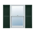 thumbnail image 1 of 14 1/2"W x 43"H Mid-America Vinyl, Standard Size Cathedral Top Center Mullion, Open Louver Shutter, w/Installation Shutter-Lok's & Matching Screws, 122 - Midnight Green, 1 of 14