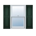 thumbnail image 1 of 14 1/2"W x 62"H Lifetime Vinyl, TailorMade Two Equal Panels, Raised Panel Shutters, Midnight Green, 1 of 17