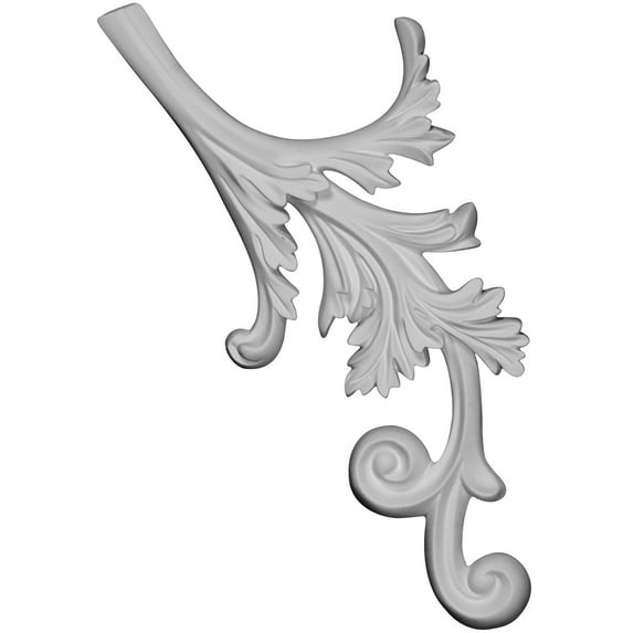 14 1/2"W x 7"H x 3/4"P Juniper Onlay, Right