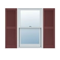 thumbnail image 1 of 14 1/2"W x 86"H Lifetime Vinyl, Custom Straight Top Center Mullion, Open Louver Shutters, w/Shutter-Loks (Per Pair), Wineberry, 1 of 15