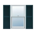 thumbnail image 1 of 14 1/2"W x 91"H Lifetime Vinyl, Custom Straight Top Center Mullion, Open Louver Shutters, w/Shutter-Loks (Per Pair), Midnight Blue, 1 of 15