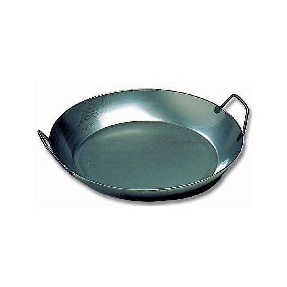 14-1/8" Black Steel Paella Pan - Matfer 062051