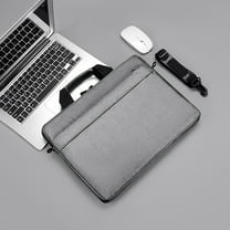14.1 Inch Laptop Tote Bag for Women & Men - Waterproof Business Messenger Bag with USB Charging Port, Anti-Theft Pocket for MacBook/Tablet (Black)
