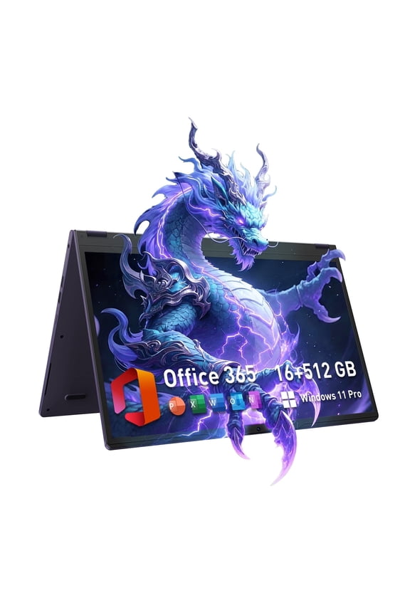 15.6" Touchscreen Laptop,512GB SSD 16GB RAM,Windows 11 Pro,360° Foldable 2 in 1 Laptop Computer,MS Office 365,Intel Core i3(up to 3.4 GHz)Processor,FHD Display