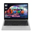thumbnail image 1 of 14.1" Laptop Office 2024 Windows 11 Pro Silver HD IPS Display Ultra Thin Intel Celeron Notebook PC Computer 6GB RAM 192GB Storage, 1 of 5