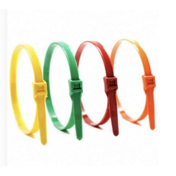 14" 120lb Light Blue Low Profile/In-Line Cable Ties 100/bag Part #LP14-120-LightBlue-C
