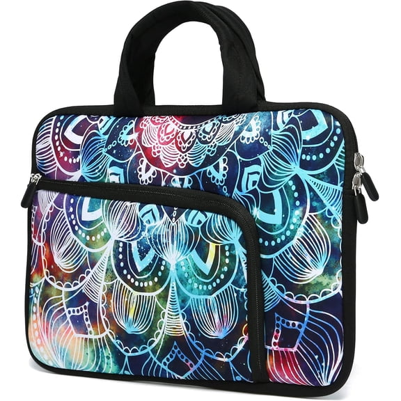 14 15 15.4 15.6 Inch Laptop Handle Bag Computer Protective Case Sleeve Neoprene Cover Compatible with MacBook Pro 15" 15.6"       Toshiba Chromebook Notebook (Mandala Arts)