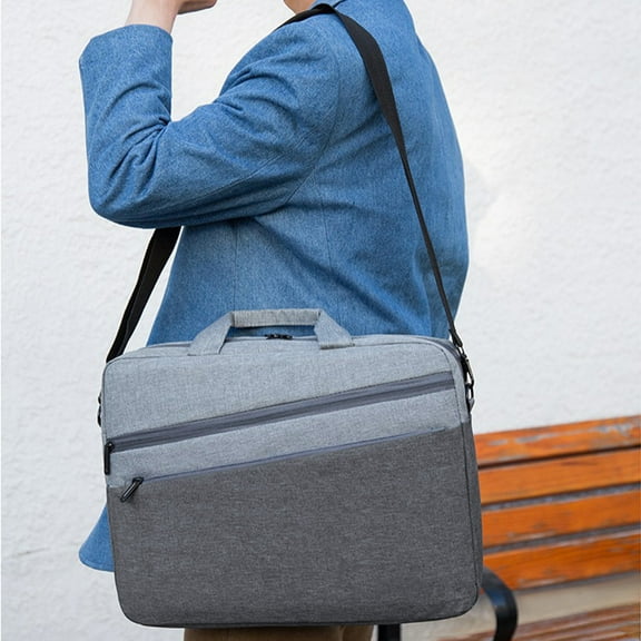 14 - 15.6 Inch Laptop Sleeve Shoulder Bag Waterproof Notebook Chromebook Computer Carrying Case Compatible for Asus Dell HP, 15.74x11.8x2.75in