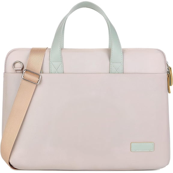 14 15.6 inch Laptop Case, Basics Laptop Bag with Compartment, Carrying Briefcase Messenger Bag with Strap,Pocket