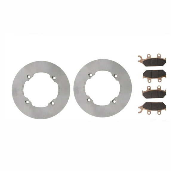 14-15 Can-Am Maverick Max XRS 1000R 4x4 Front MudRat Brake Rotors & Brake Pads