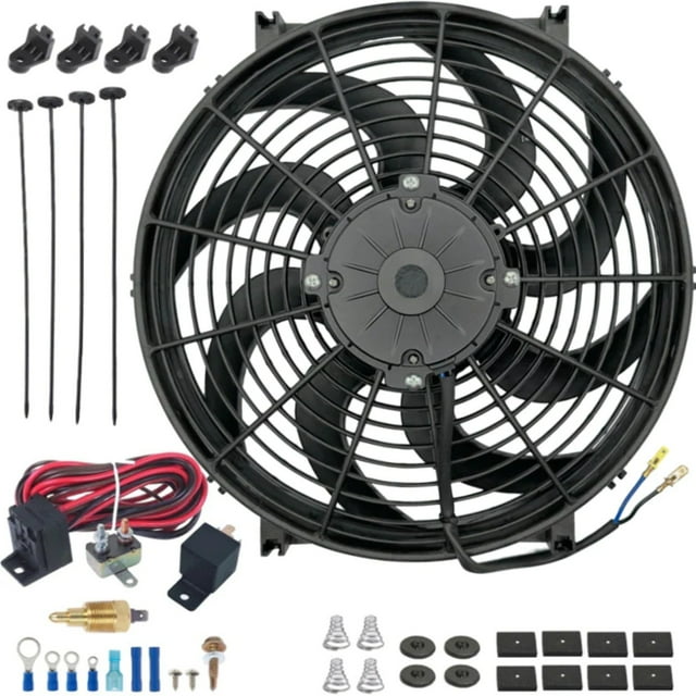 1415 Inch 180w Electric Radiator Fan Ground Thermostat Wiring Switch