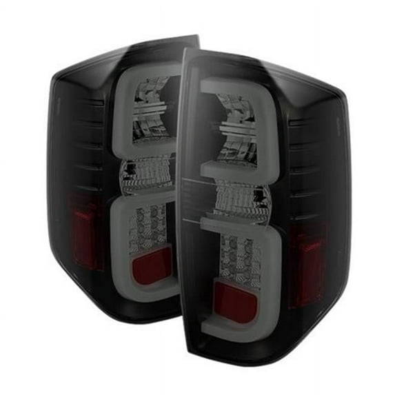 14-16 Tundra Light Bar LED Tail Lights - Black Smoke
