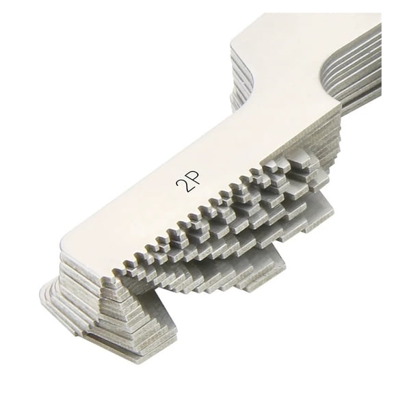 14/16Blade Pitch Gauge 29/30 Degree Tooth Pattern Measurement Sample American Trapezoidal Thread