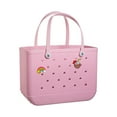 thumbnail image 1 of 14.17*5.12*11.81 Inch Extra Large Tote Bag for Beach, Pool, Boat. Lightweight Waterproof Washable Durable All Purpose Tote Bag,Pink, 1 of 5