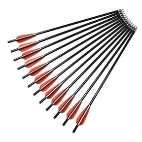 14"-18" Crossbow Bolts Arrows Fiberglass Shafts with Flat Nock for Archery Small Target Hunting
