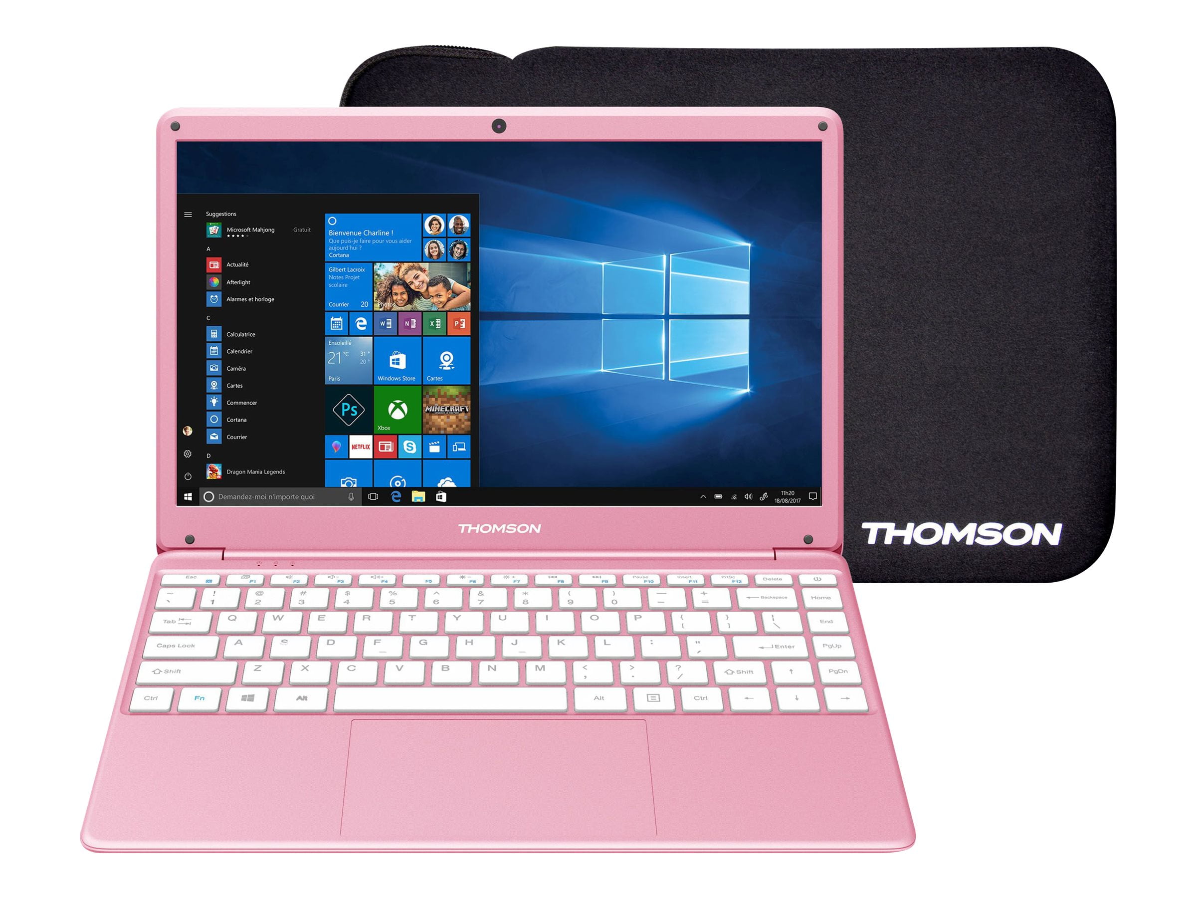 14.1 NeoX 64GB eMMC 4GB RAM Intel Celeron N3350 Laptop - Pink