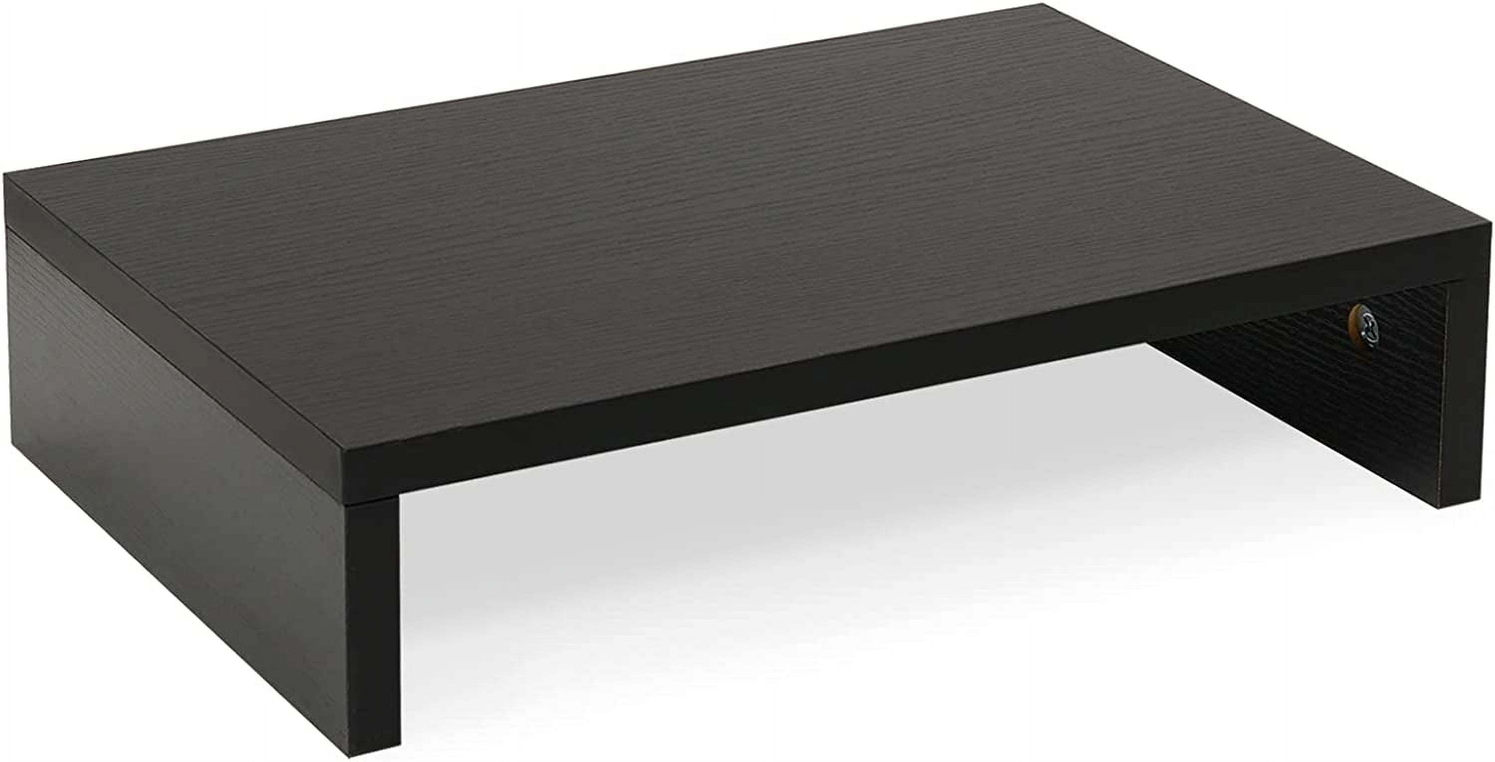 14.2 inch Monitor Stand Riser, Wood Monitor Riser with Storage for Desk ...