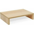 thumbnail image 1 of 14.2 inch Monitor Stand Riser, Wood Monitor Riser with Storage for Desk Small Monitor Stand TV/Screen/PC/Laptop Riser Computer Stand Desktop Shelf (Maple-14.2 inch), 1 of 7