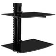 thumbnail image 1 of 14.2 x 9.85 in. Floating Wall Mounted Shelf Bracket Stand for AV Receiver, Component Cable Box & Playstation4, 1 of 1