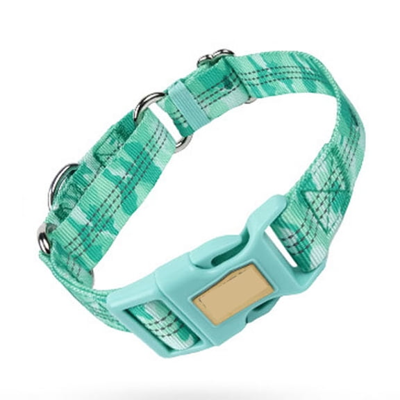 14-20in Adjustable Dog Collar, Camo Pattern Nylon Pet Collar with Double D-Ring, Quick Release Buckle Dog Collar for Small Medium Large Dogs