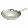 thumbnail image 1 of Winco WOK-14W Stainless Steel Chinese Wok - 14 in., Welded, 1 of 5
