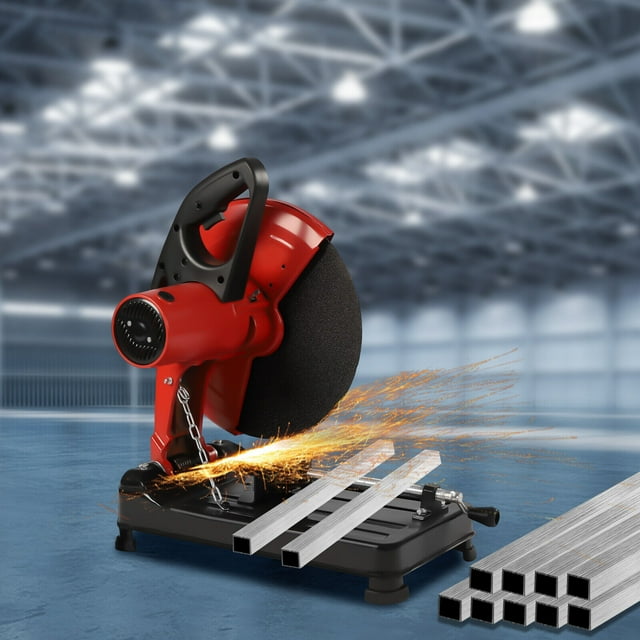 14" 2200W Electric Abrasive Chop Saw Cut Off Machine 045° Adjustable