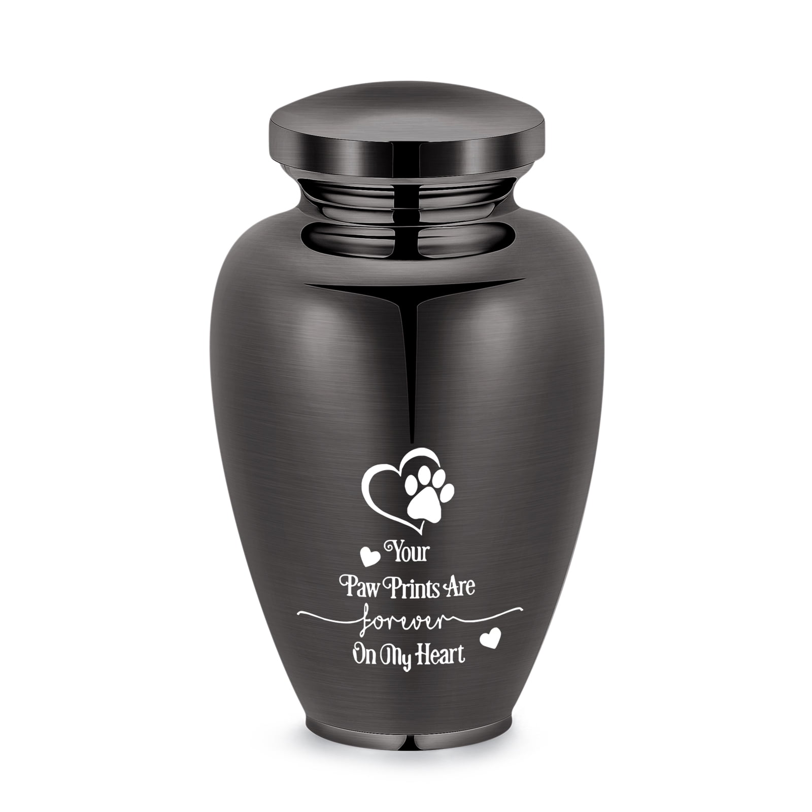 Personalize 14*24cm Your Paw Prints Are Forever in My Heart Stainless Steel Cremation Jewelry for Dog Cat Ashes Keepsake Pet Memory Urn Large Capacity