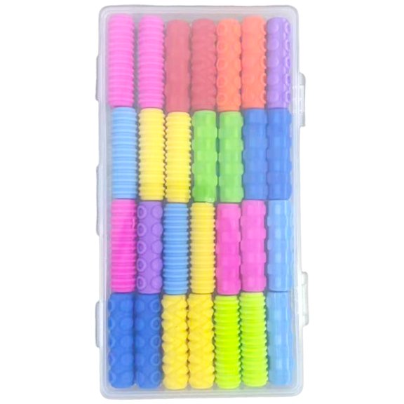 14/28Pcs Soft Silicone Pen Grip Ergonomic Writing Aid Grip Pencil Holder Gripper For Student Toddler Preschooler