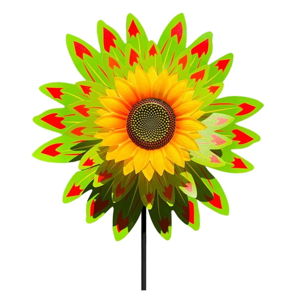 14*29in Sunflower Lawn Pinwheels Wind Spinners Large Windmill Pinwheel for Garden,Yard,Party Outdoor Decor (Sunflower Pinwheels)