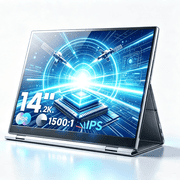 14" 2K Portable Gaming Monitor for Laptop,QHD IPS USB-C & Mini HDMI Travel Monitor Laptop Screen Extender,Ultra Slim External Second Screen for Xbox/PC/Phone/Game Console