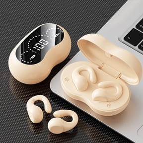 14.2MM Moving Coil Wireless Earbuds, 48H Playback Sport Bluetooth Headphones with LED Intellect Charging Case, Built-in Mic, Clear Calls, 3s Pairing