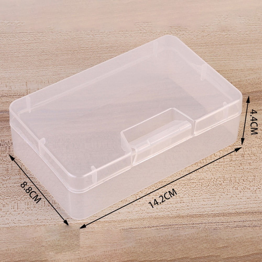 14.2X8.8X4.4Cm Transparent Plastic Cosmetics Hardware Parts Storage Box