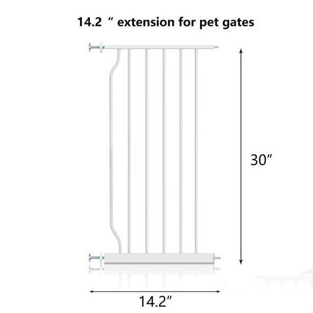 14.2inch Extra Wide & Tall Baby Gate Extension Kit with AutoClose