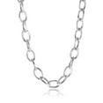 thumbnail image 1 of 14.2mm Large Solid .925 Sterling Silver Cable Chain Necklace, 30 inches, 1 of 6