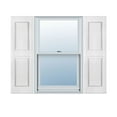thumbnail image 1 of 14 3/4"W x 35"H Mid-America Vinyl, Standard Size Williamsburg Double Panel Shutters, w/Installation Shutter-Lok's & Matching Screws, 117 - Bright White, 1 of 16