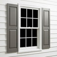 thumbnail image 1 of 14 3/4"W x 43"H EverColor Raised Panel Exterior Vinyl Shutters, w/Installation Shutter-Lok's & Matching Screws (Per Pair), Tuxedo Grey, 1 of 9