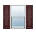 thumbnail image 1 of 14 3/4"W x 55"H Mid-America Vinyl, Standard Size Williamsburg Double Panel Shutters, w/Installation Shutter-Lok's & Matching Screws, 167 - Bordeaux, 1 of 16