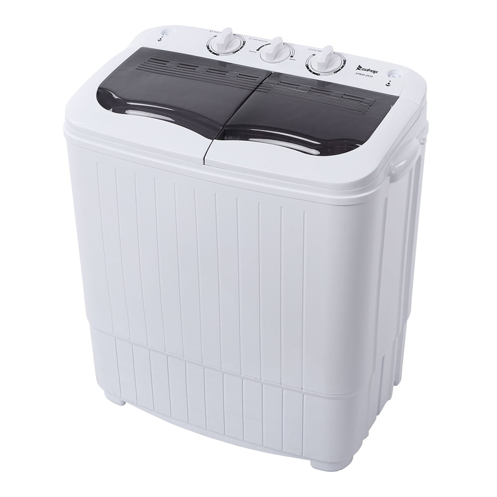 14.3(7.7 6.6)lbs Semi-automatic Gray Cover Washing Machine
