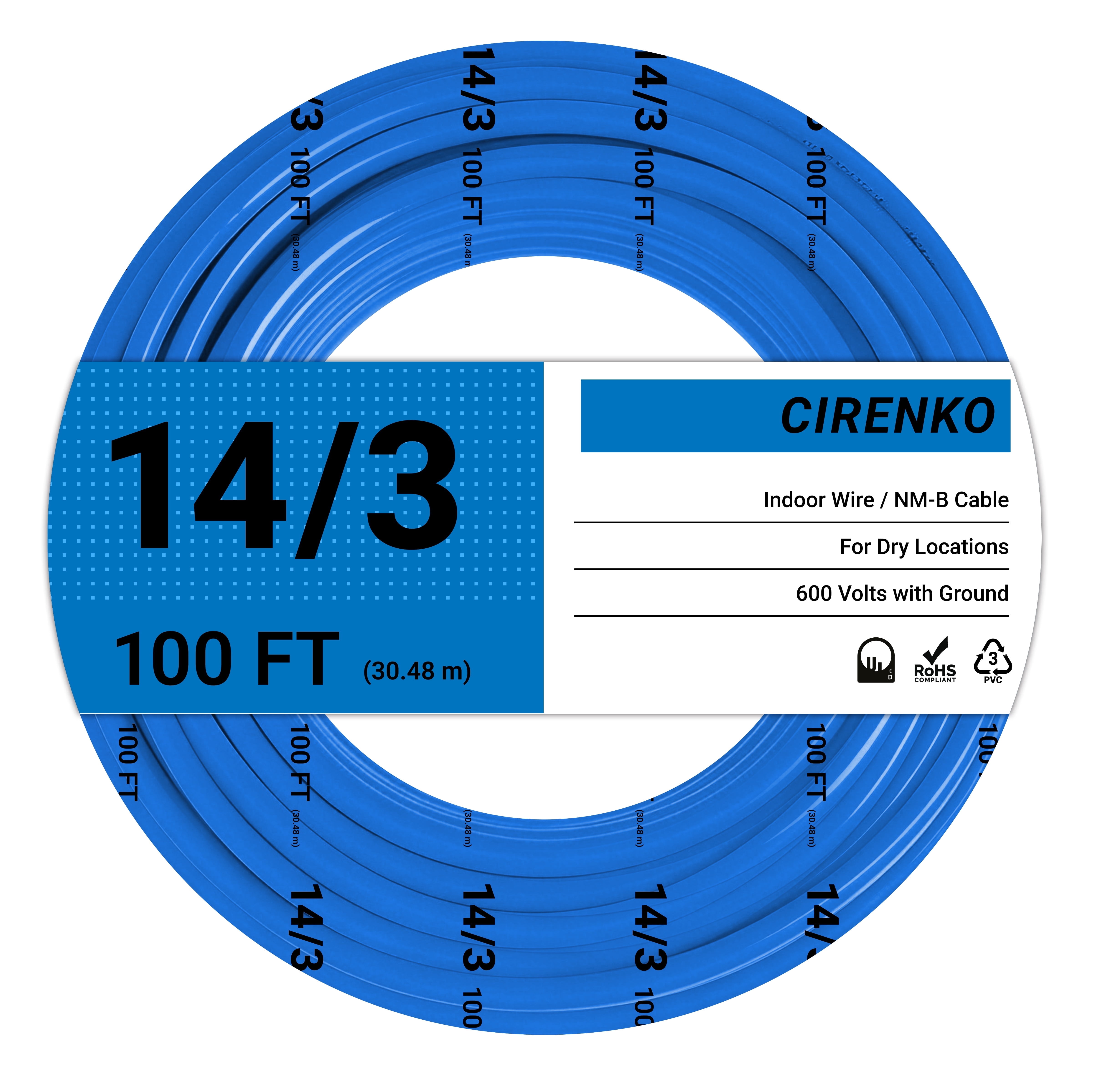 Southwire Romex 25' 12/3 with Ground Residential Indoor Electrical
