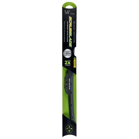 14" 350mm scrubblade black edition silicone wiper blade