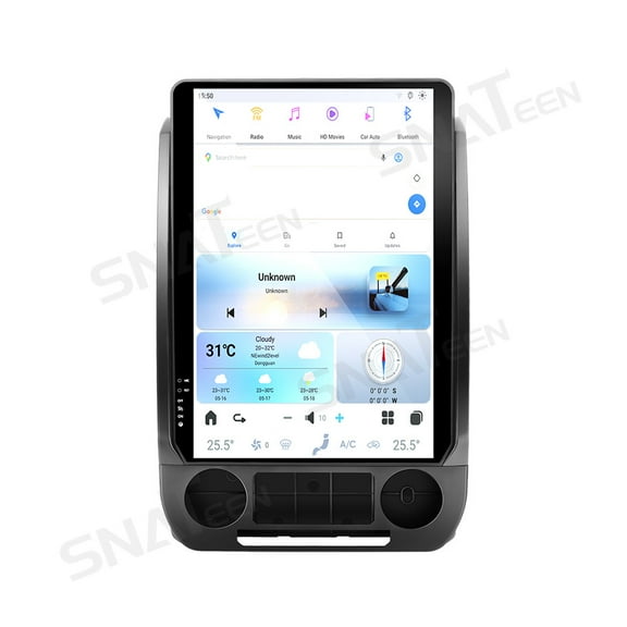 SNATEEN 14.4 inch Carplay Screen/Radio/Multimedia Player for Ford F150 2015 2016 2017 2018 2019 2020 2021 Universal Car Navigation/GPS Upgrade HeadUnit Android 1080P Touch Screen Replace System