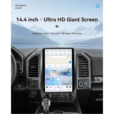 14.4 inch Vertical Screen For Ford F150 2015-2022 car Radio Multimedia stereo Player Android Unit