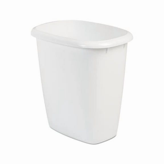14.4 qt Plastic Oval Vanity Wastebasket