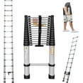 thumbnail image 1 of 14.4FT Telescoping Ladder, Aluminum Telescopic Extension Extendable Ladder with Non-Slip Feet, Multi-Purpose Collapsible Ladder for Household Or RV Outdoor Work, 330 Pound Capacity, EN131, 1 of 7