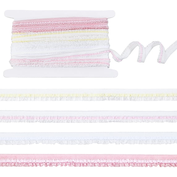 14.4M Polyester & Nylon Ribbon with Cardboard Display Card Mixed Color ...