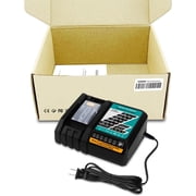 14.4V 18V 6.5A DC18RC Rapid Charger Compatible with Makita 18V Battery Charger BL1860B 6.0Ah BL1850B 5.0Ah BL1840B 4.0Ah BL1830B 3.0Ah Replacement for Makita 18V DC18RC DC18RD Fast Charger