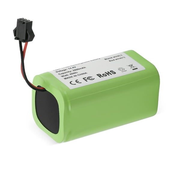 Green 14.4V 2800mAh Li-Ion battery for Ecovacs Deebot N79S, DN622, and Eufy RoboVac 11, 11S Max, 15T, 35C