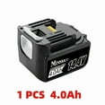 thumbnail image 1 of 14.4V 4000mAh for Makita BL1430 BL1415 BL1440 196875-4 194558-0 195444-8 rechargeable battery for LED indicator, 1 of 5